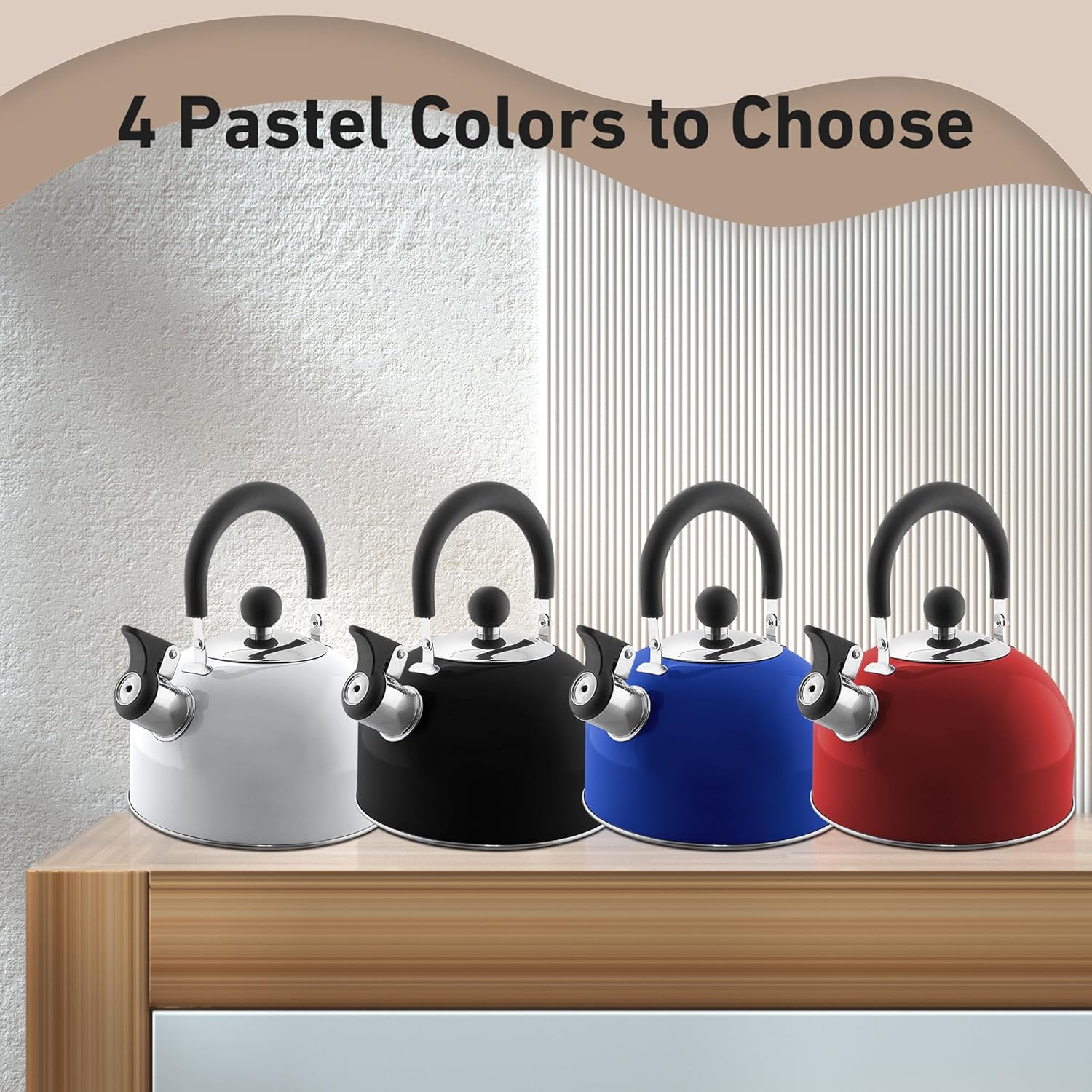 2-Quart Stainless Steel Whistling Tea Kettle