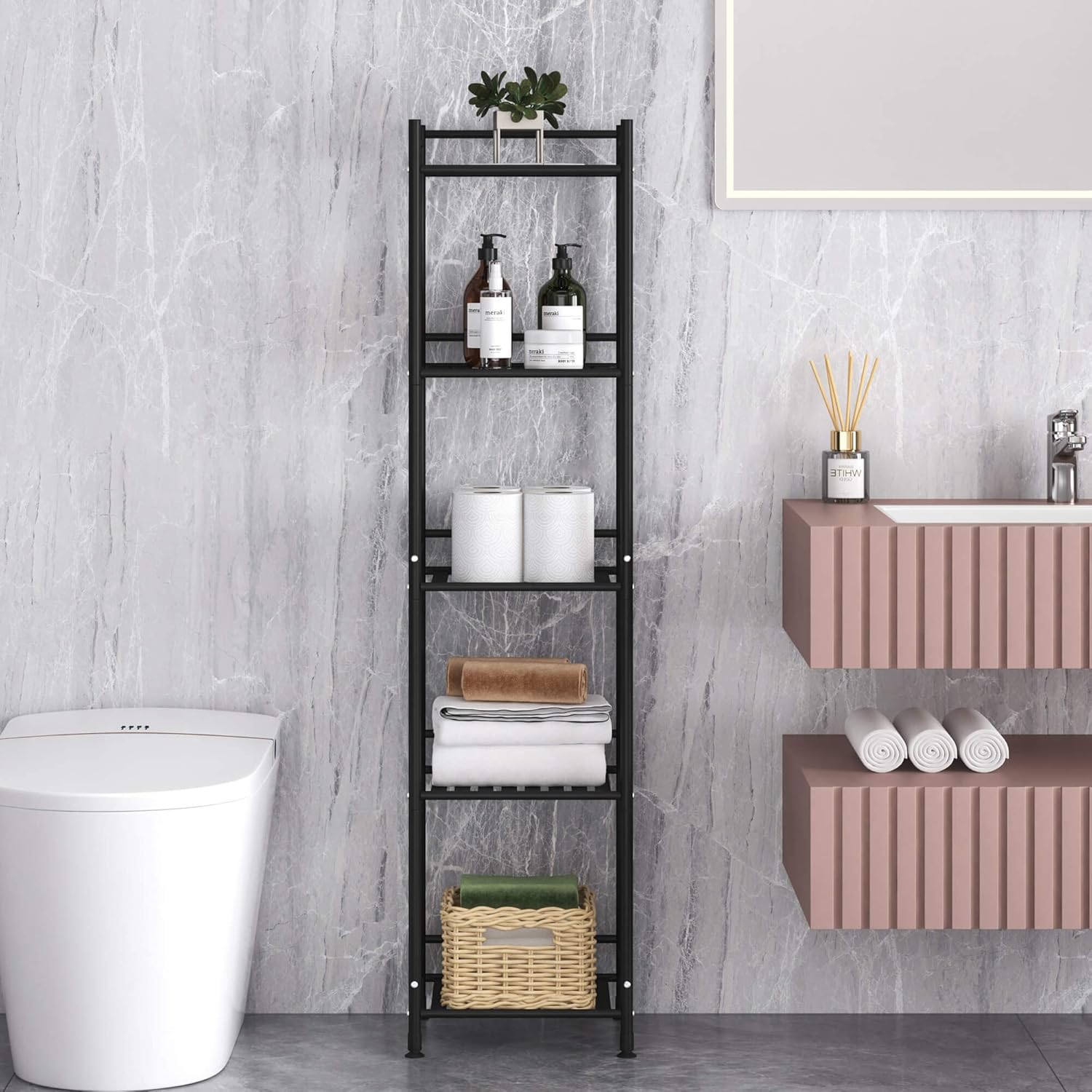 TZAMLI 5-Tier Standing Shelf Unit