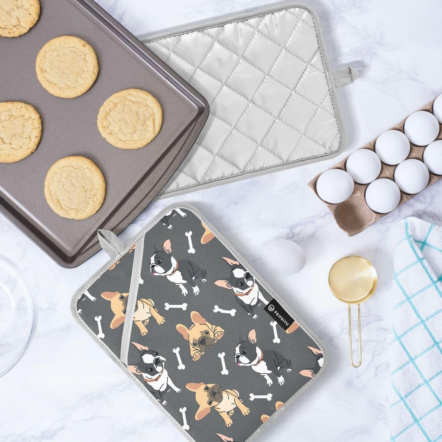 French Bulldog Pot Holder Set