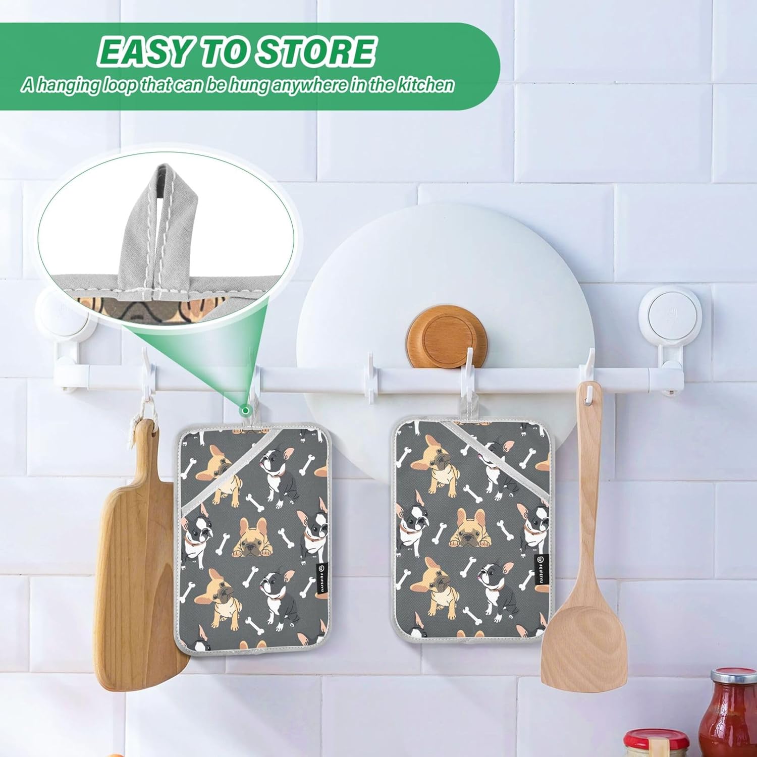 French Bulldog Pot Holder Set