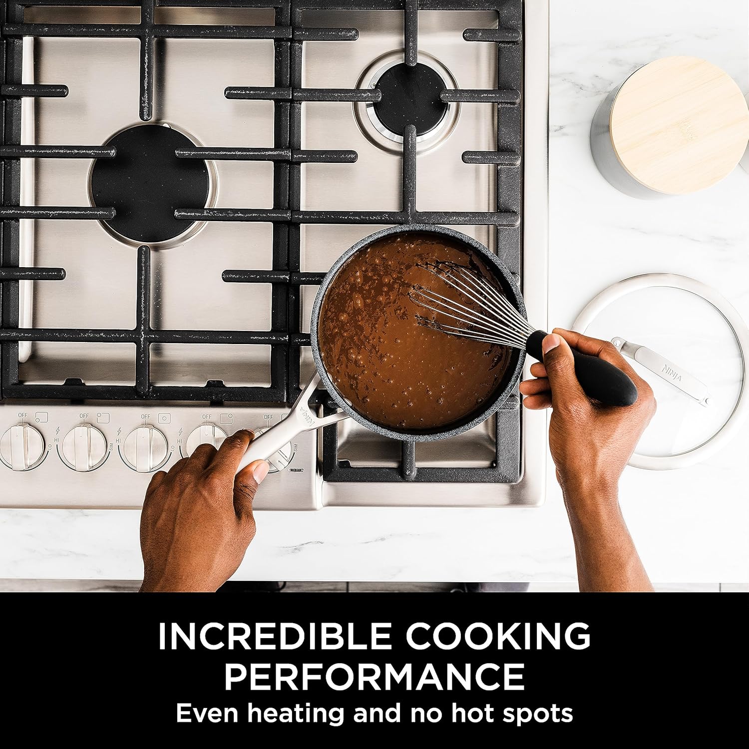 Ninja ZEROSTICK Stainless Steel 18cm Saucepan