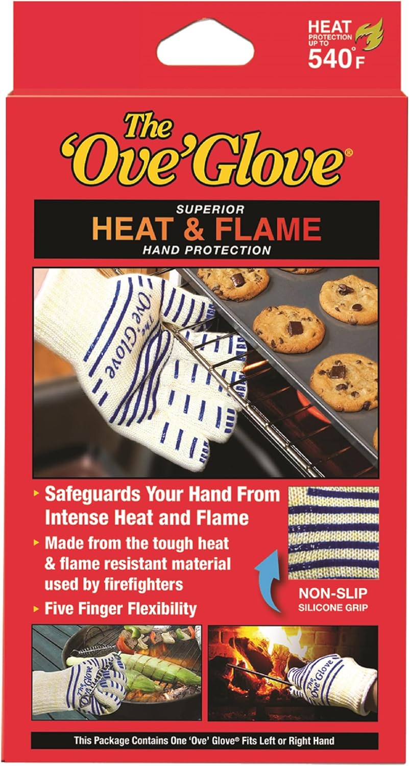 Safe and Sure Flame-Resistant Oven Mitt Packed with Features