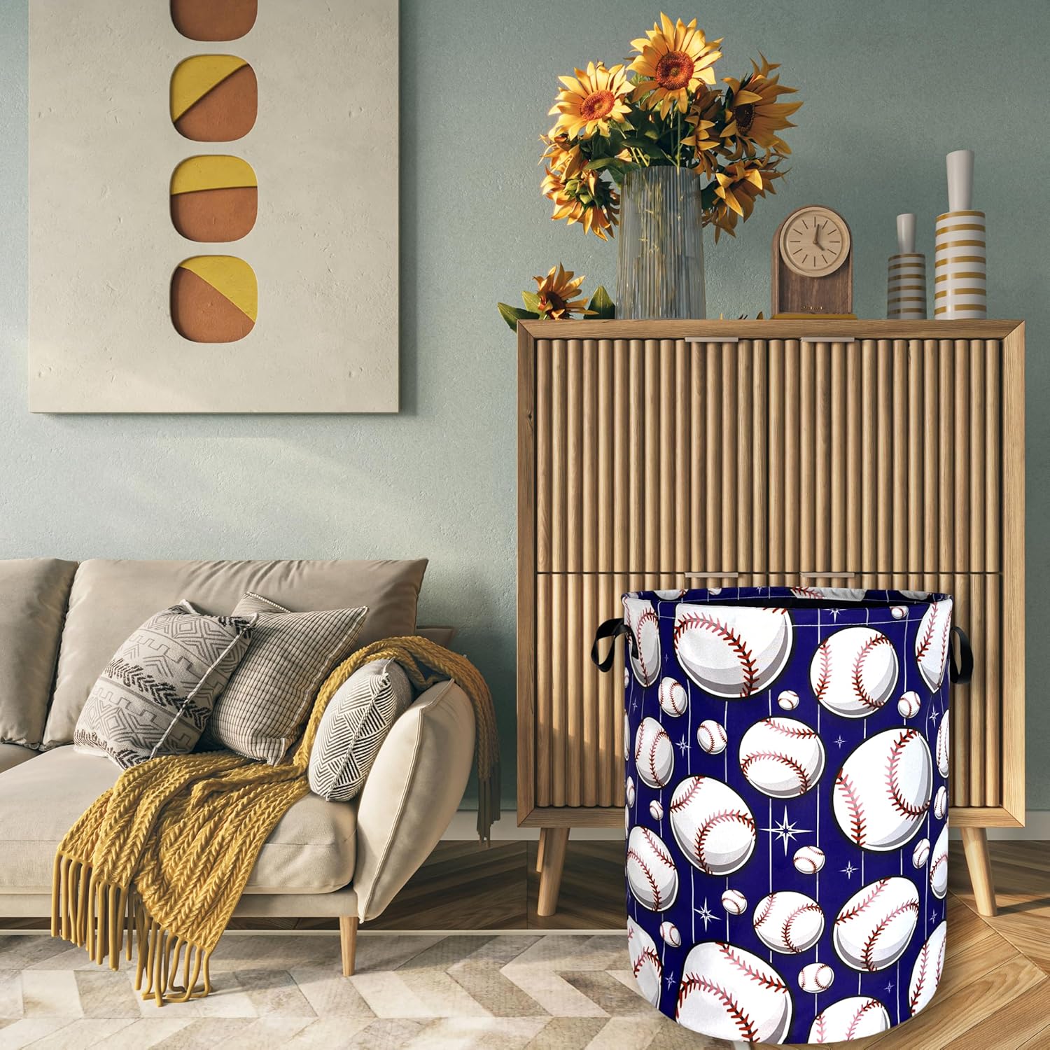 Baseball PatternHamper