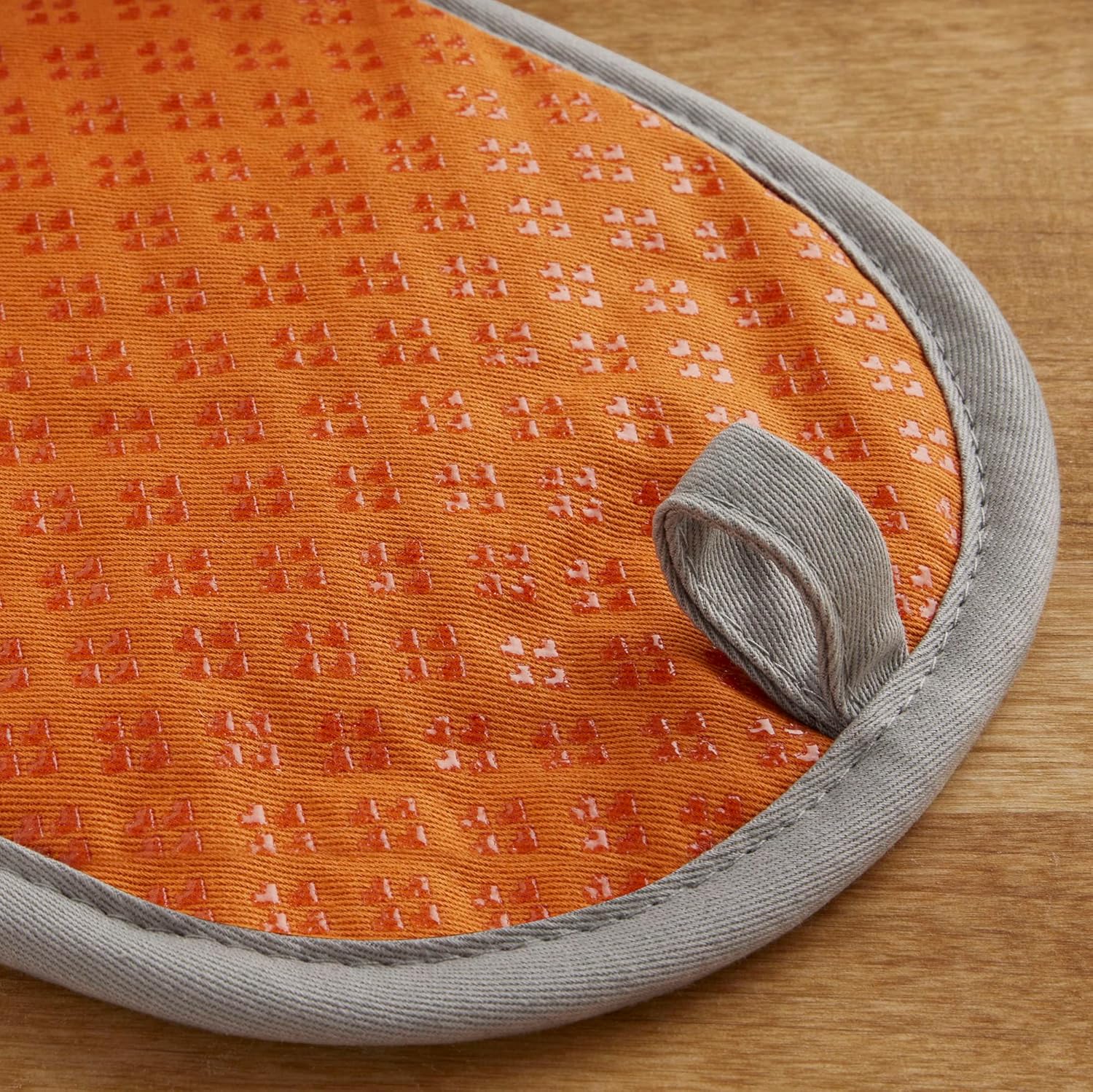 HEAT RESISTANT KitchenAid Asteroid 2-Pack Pot Holders Honey Orange 65x10