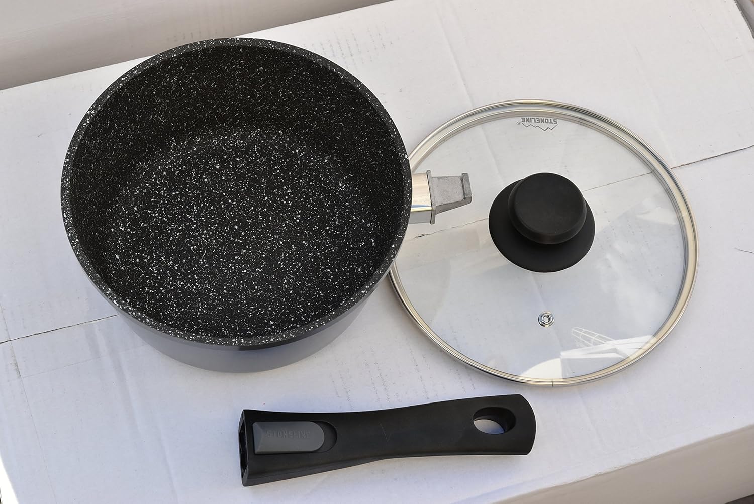 STONELINE Xtreme 23 Quart Sauce Pan with Lid Non-Stick