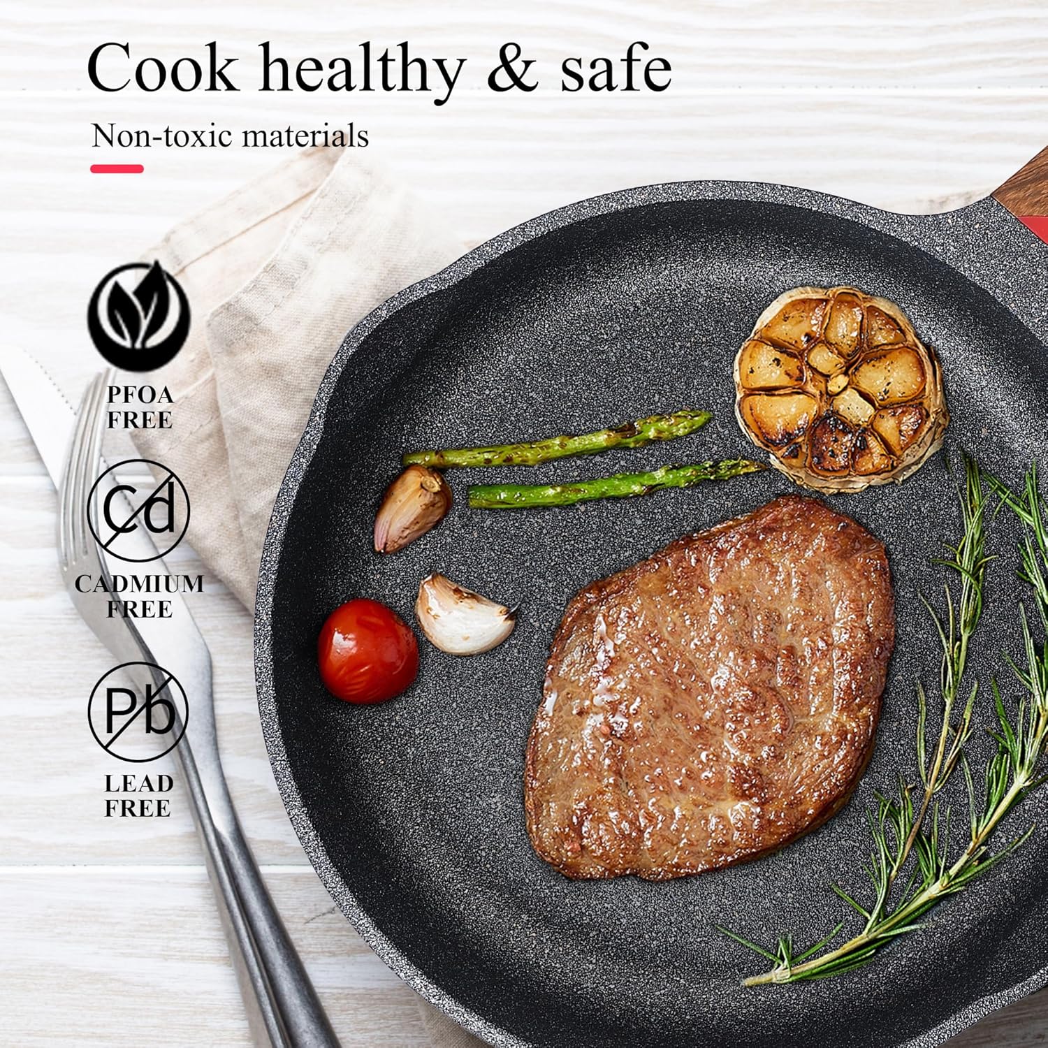 VinceF Anti-Scratch Frying Pan