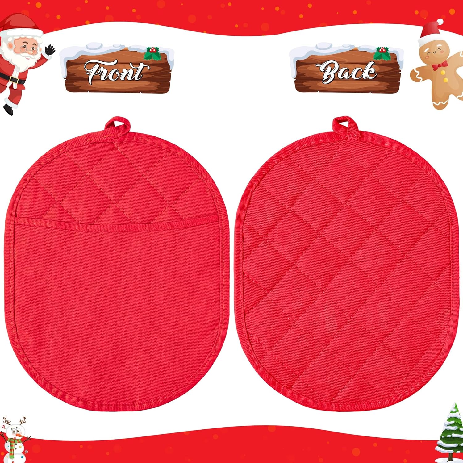 R HORSE 6Pcs Christmas Pot Holders