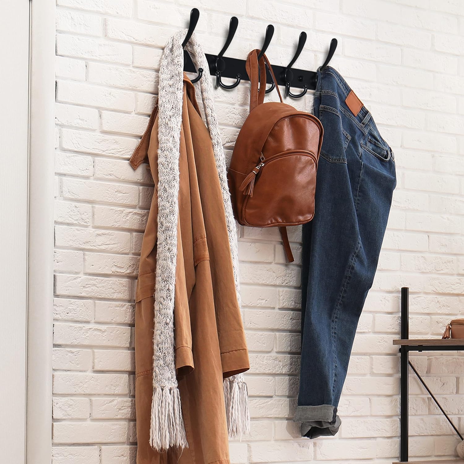 Sturdy Wall-Mounted Coat Rack