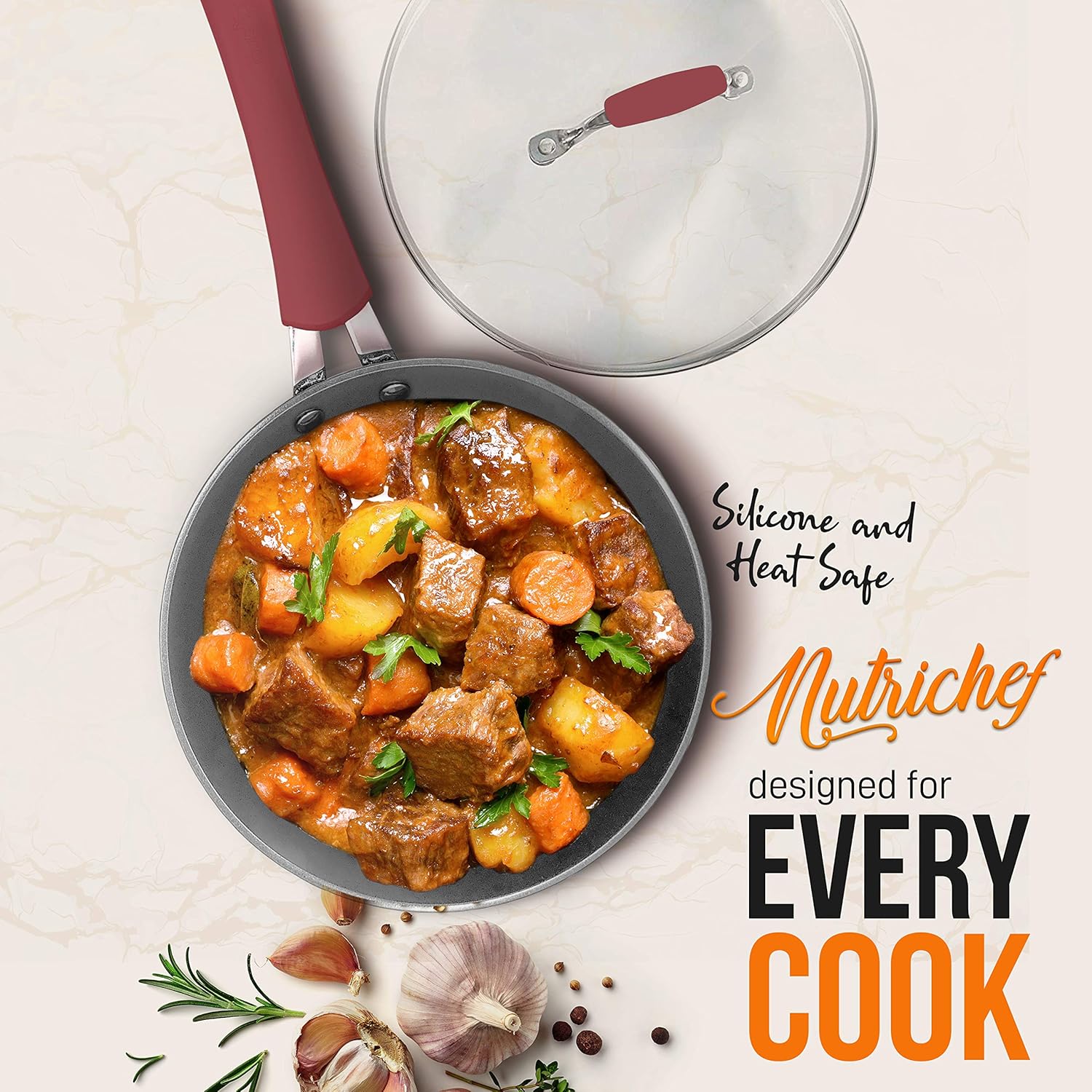 NutriChef 8 Durable Small Fry Pan