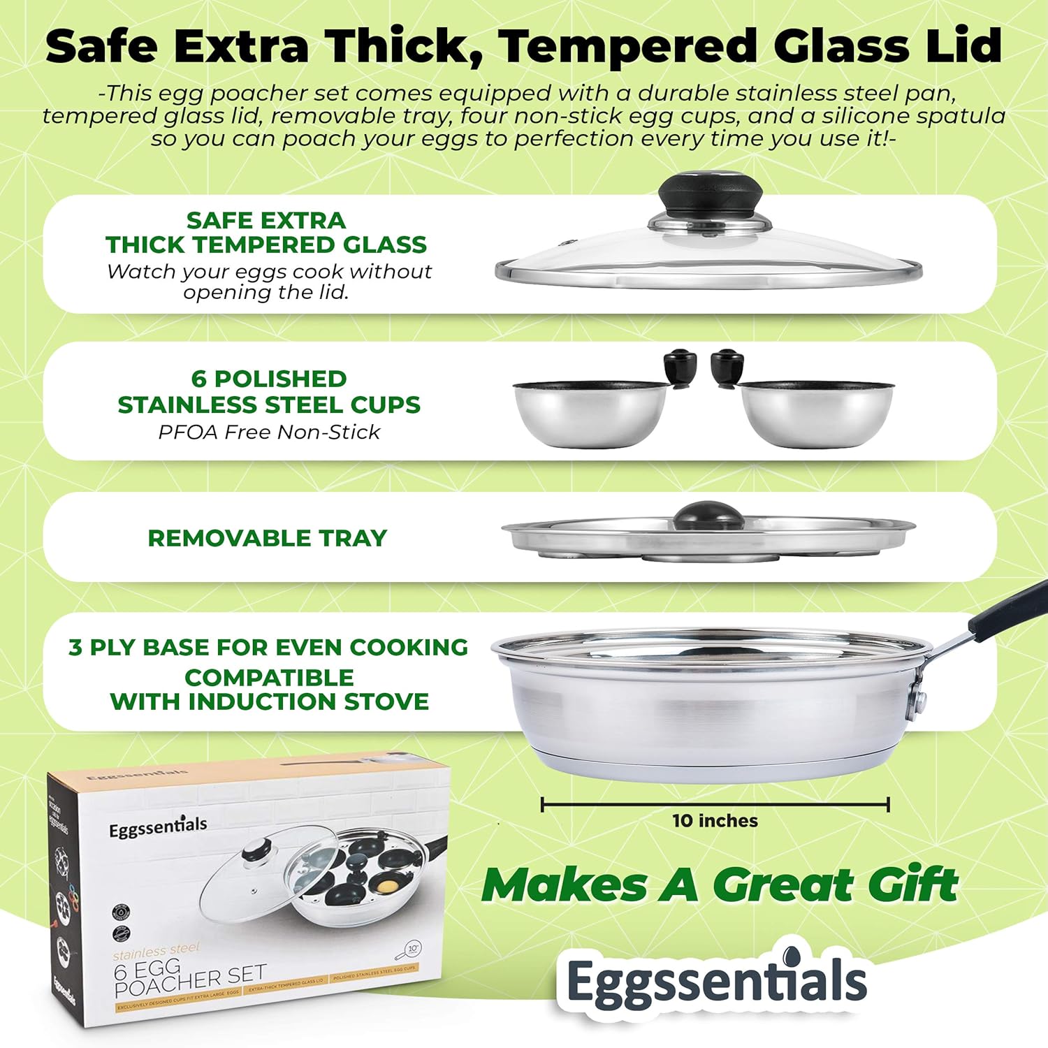 Eggssentials Nonstick Poacher Pan