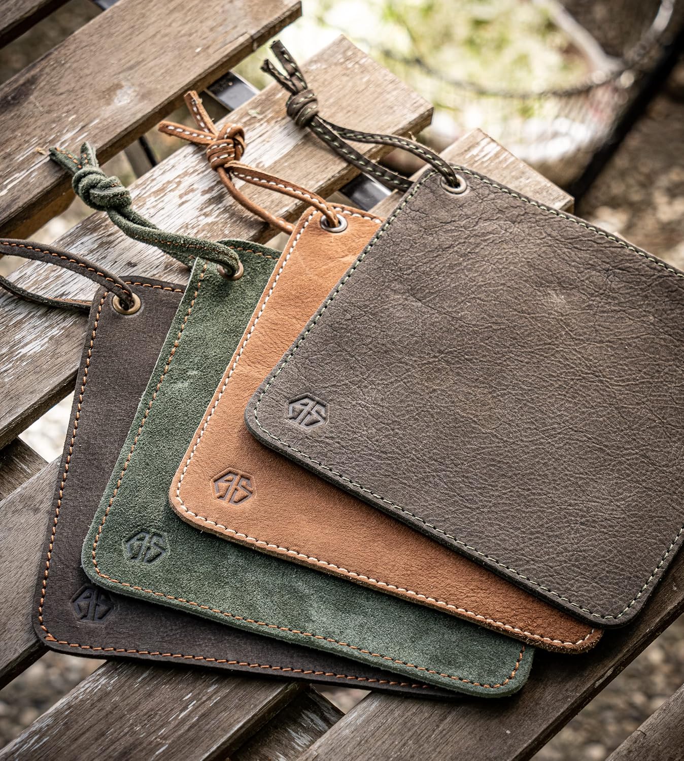 Buffalo Leather Potholders Heat-Resistant Double Layered