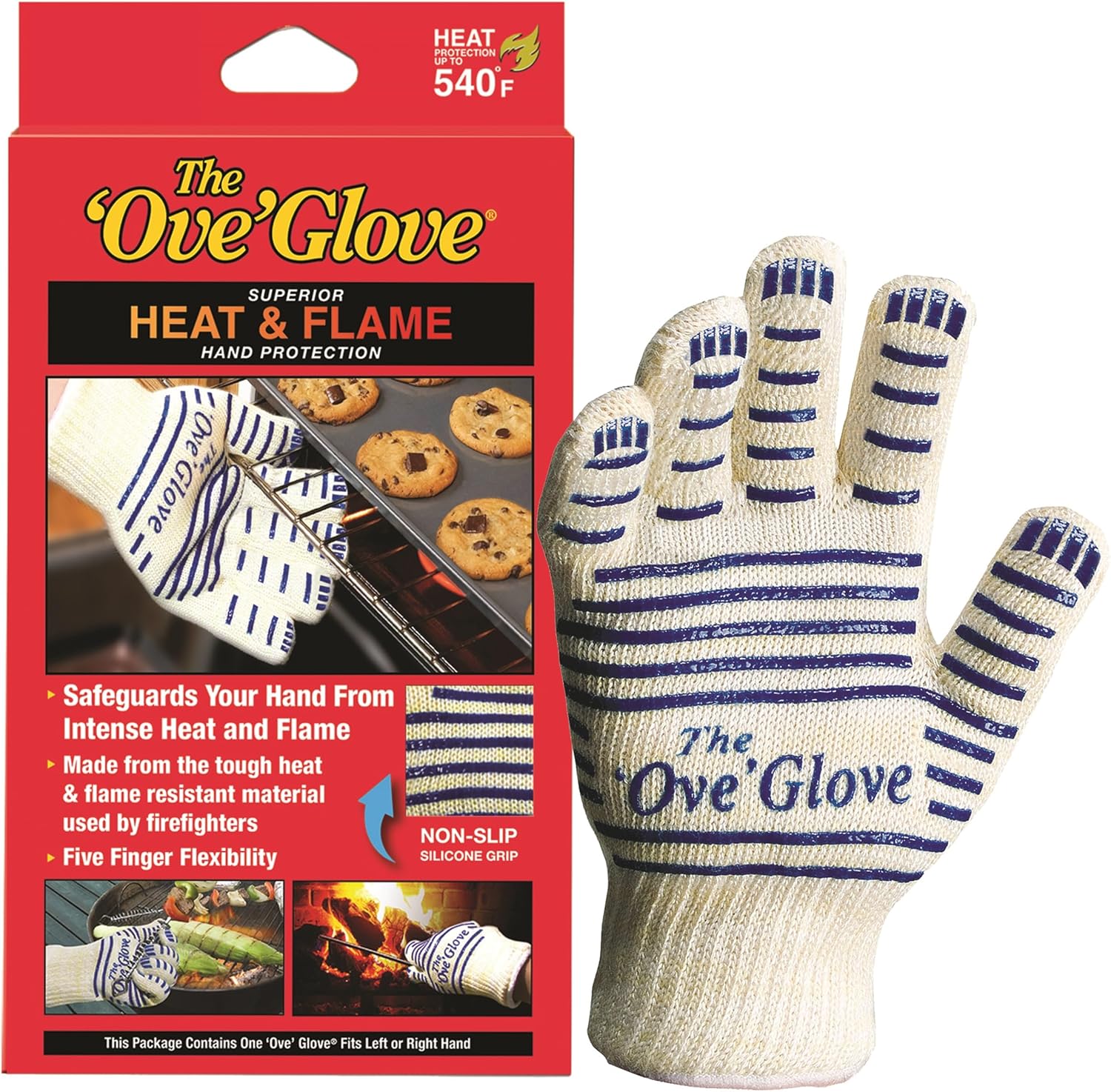 Safe and Sure Flame-Resistant Oven Mitt Packed with Features