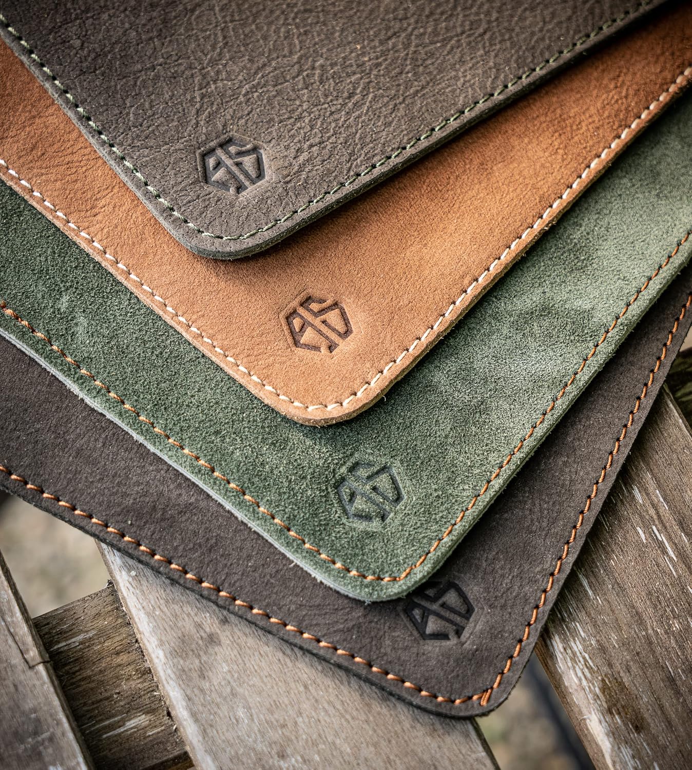 Buffalo Leather Potholders Heat-Resistant Double Layered