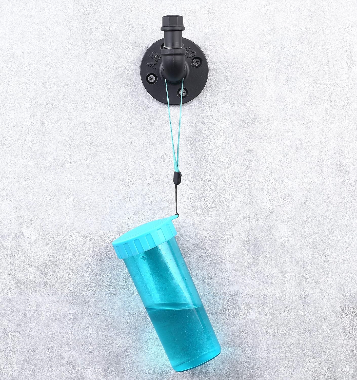 Industrial Style Metal Towel Hook Black Durable and Multi-Purpose